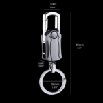 5-in-1 Heavy Duty Key Chain Fidget Spinner Rotatable Keyring - Image 4