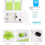 USB Mini Air Conditioner Portable Personal Cooling Fan Double Air Outlet Summer Desktop Air Cooler Fan - Image 4
