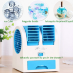 USB Mini Air Conditioner Portable Personal Cooling Fan Double Air Outlet Summer Desktop Air Cooler Fan - Image 5