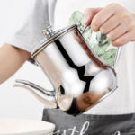 Stainless Steel Oil Strainer Pot with Filter – Kitchen Oil Dispenser - Image 3