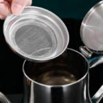 Stainless Steel Oil Strainer Pot with Filter – Kitchen Oil Dispenser - Image 4