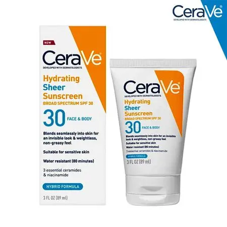 CeraVe Hydrating Sheer SPF 30 Sunscreen