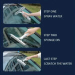 Silicone Glass Cleaner Squeegee for Shower Window & Bathroom Use - Image 4