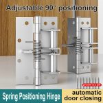 3-in-1 Automatic Self-Closing Door Hinges with 90-Degree Positioning