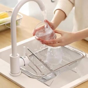 adjustable stainless steel sink drain basket